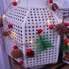 Amazon Christmas pinecone light string, bell decoration, led pine needle copper wire light, red fruit decorative light string Item Picture